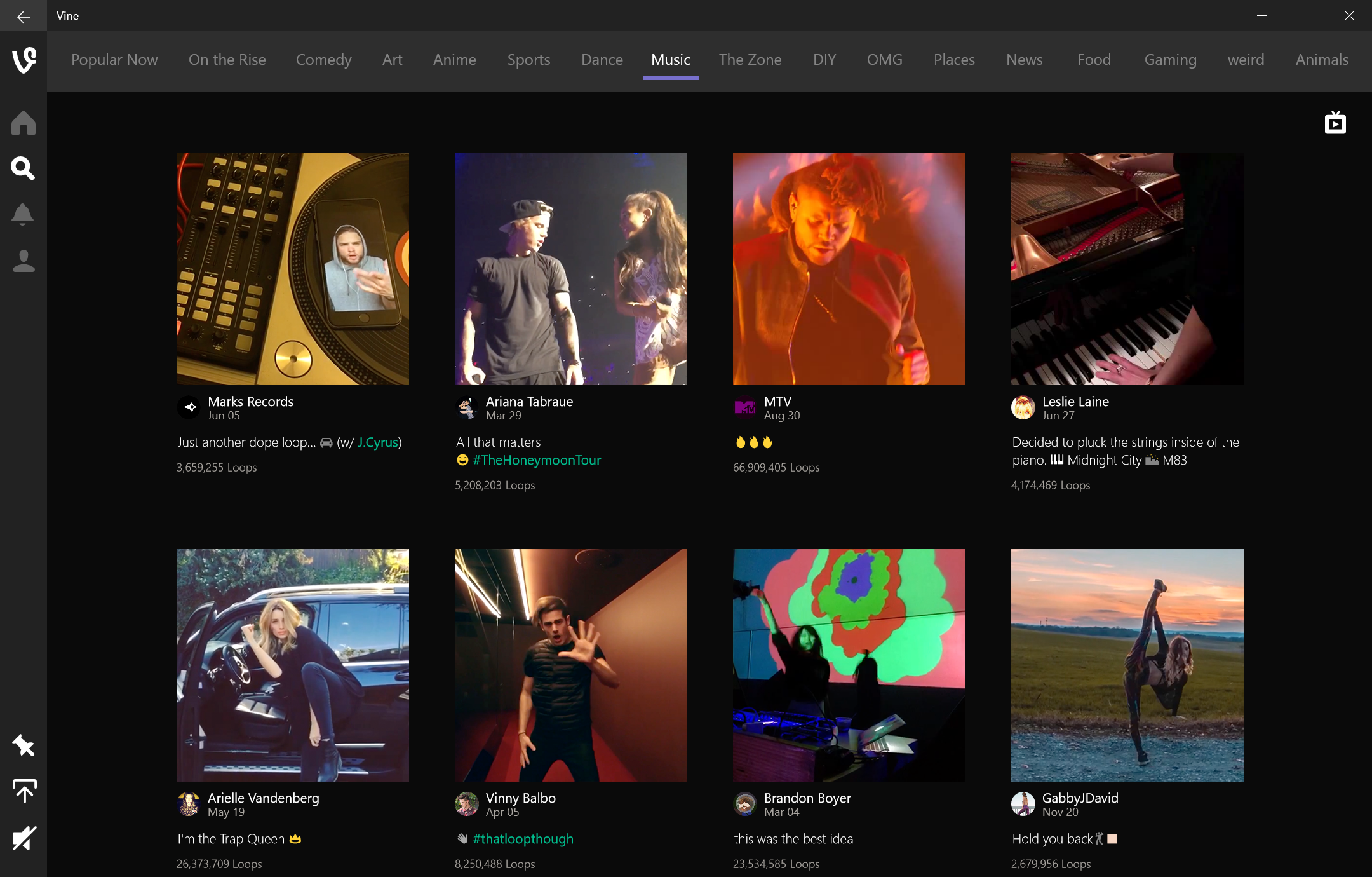Vine Music Channel