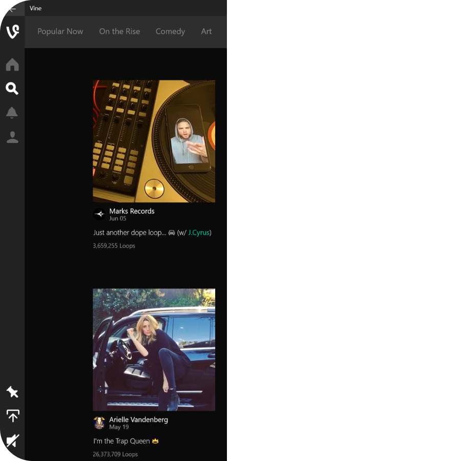 Jump to vine